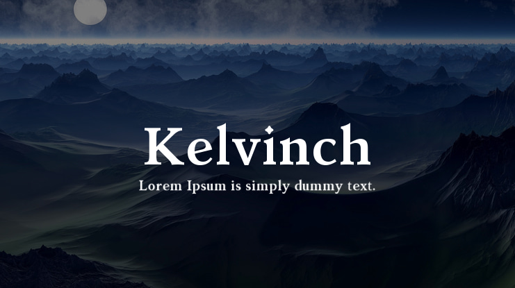 Kelvinch Font Family