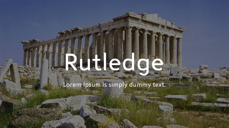 Rutledge Font Family