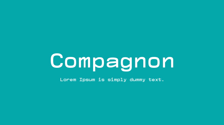 Compagnon Font Family