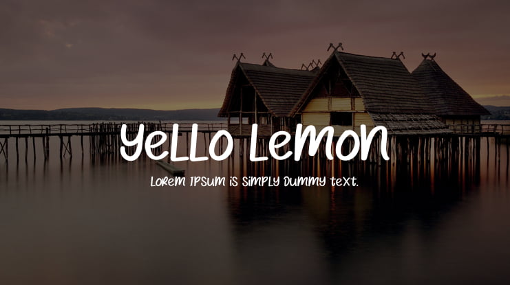 Yello Lemon Font