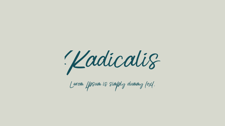Radicalis Font