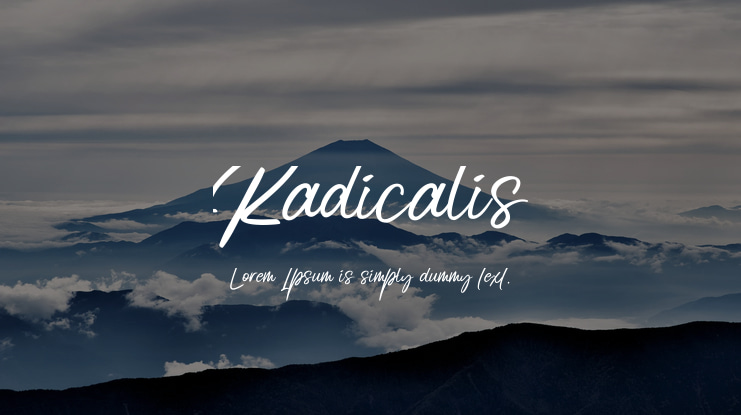 Radicalis Font