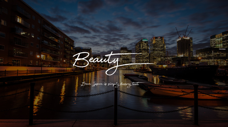 Beauty Font Family