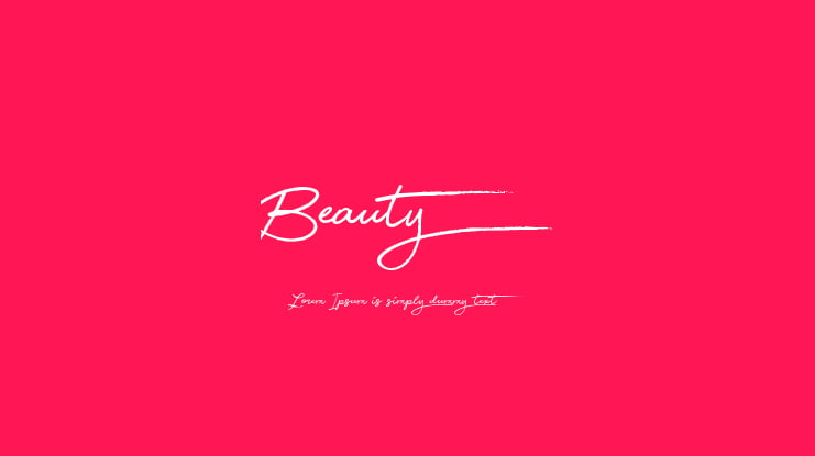 Beauty Font Family