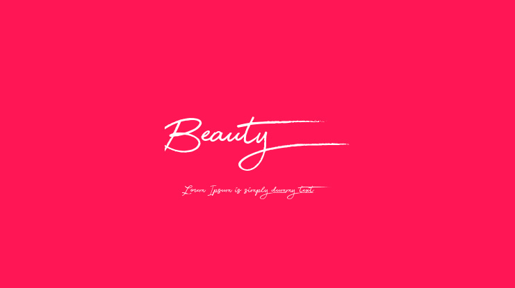 Beauty Font Family