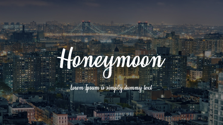 Honeymoon Font