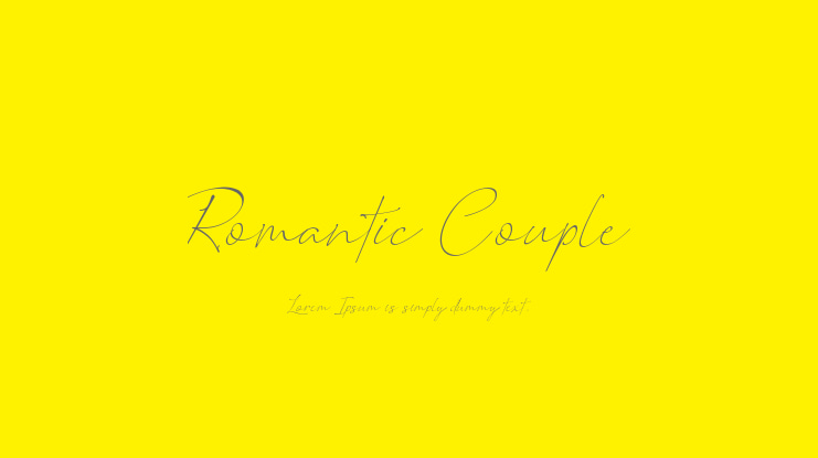 Romantic Couple Font