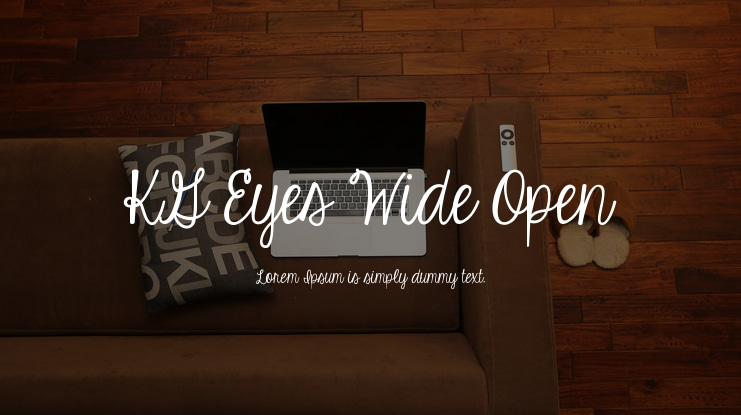 KG Eyes Wide Open Font