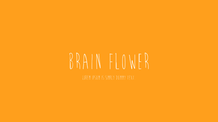 Brain Flower Font