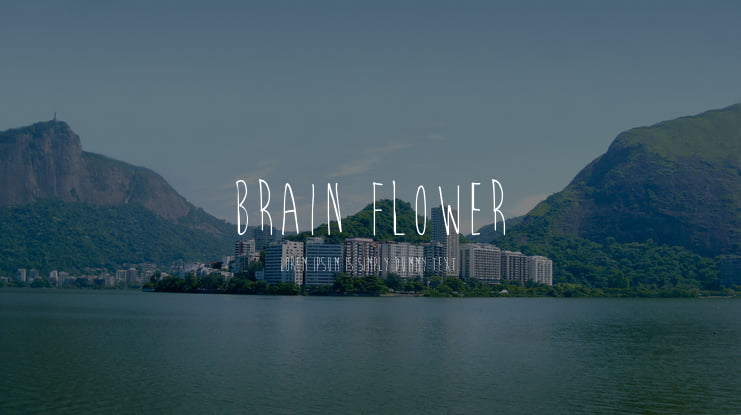 Brain Flower Font