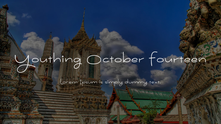 Youthing October Fourteen Font Family