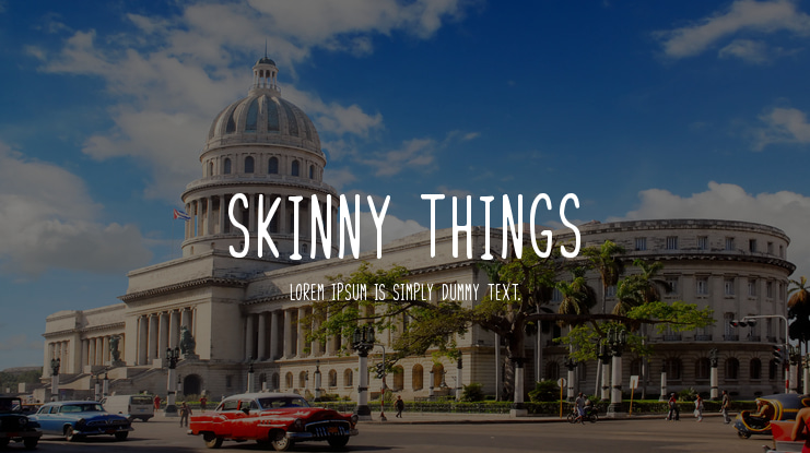 Skinny Things Font Family