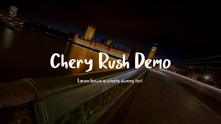 Chery Rush Demo Font