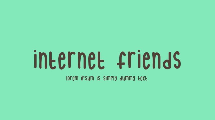 internet friends Font