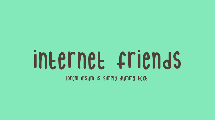 internet friends Font