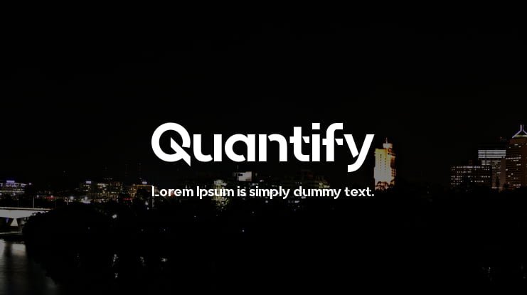 Quantify Font Family