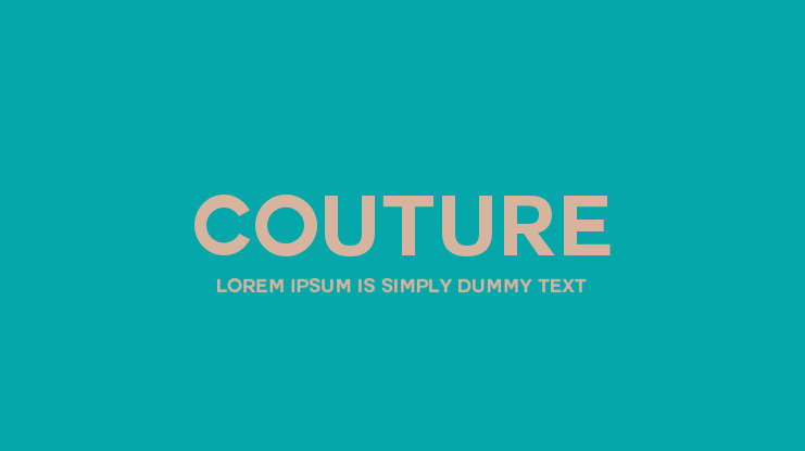 Couture Font Family