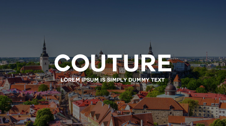 Couture Font Family