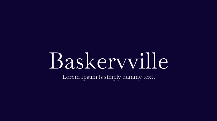 Baskervville Font Family