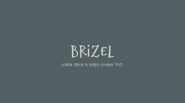 Brizel Font : Download Free for Desktop & Webfont