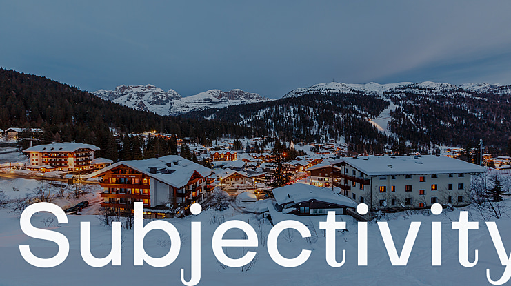 Subjectivity Font Family