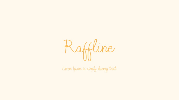 Raffline Font Family