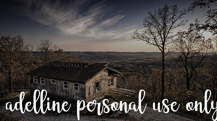 adelline personal use only Font