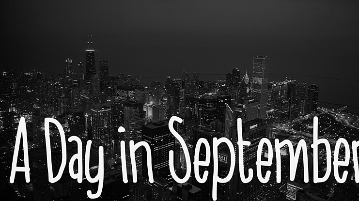 A Day in September Font