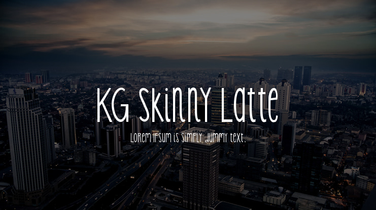 KG Skinny Latte Font