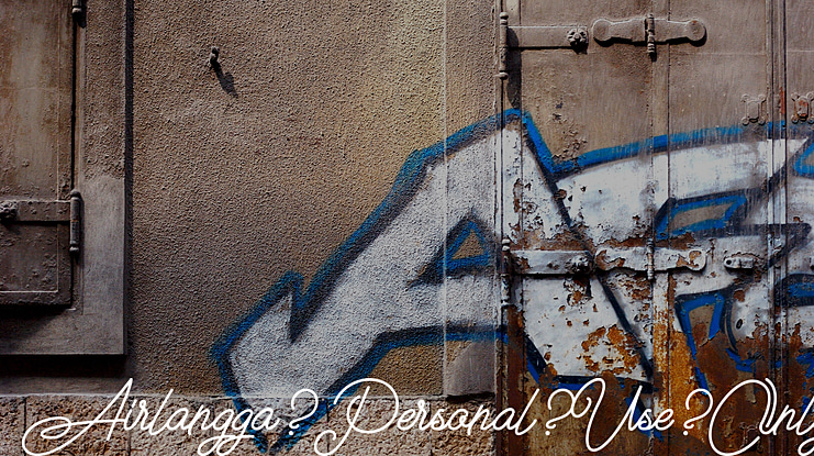 Airlangga Personal Use Only Font Family