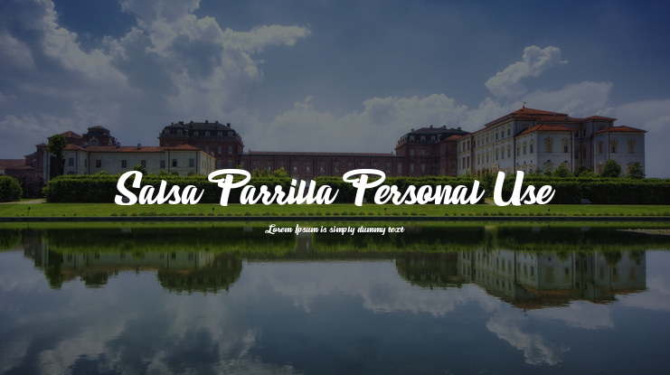 Salsa Parrilla Personal Use Font