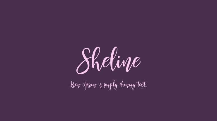 Sheline Font