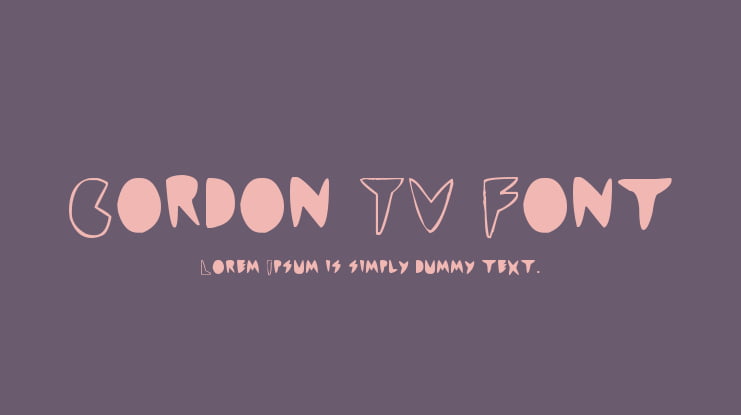 Cordon TV Font