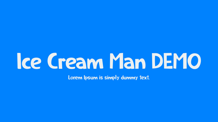 Ice Cream Man DEMO Font