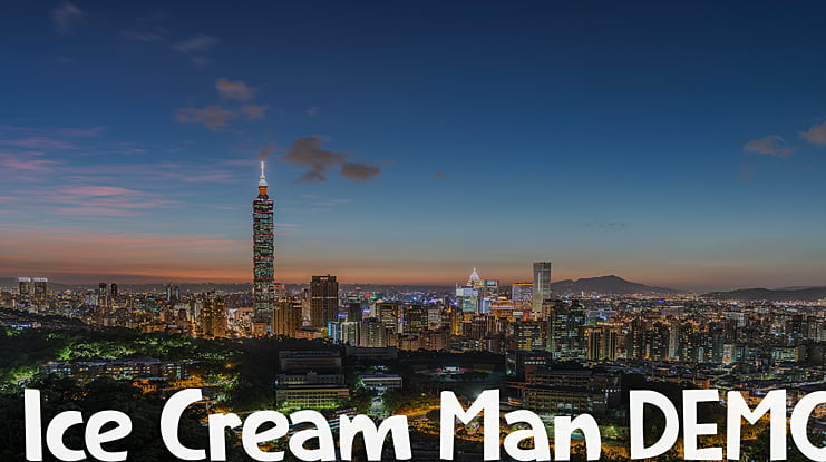 Ice Cream Man DEMO Font
