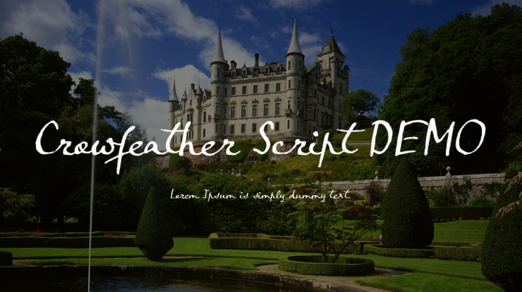 Crowfeather Script DEMO Font