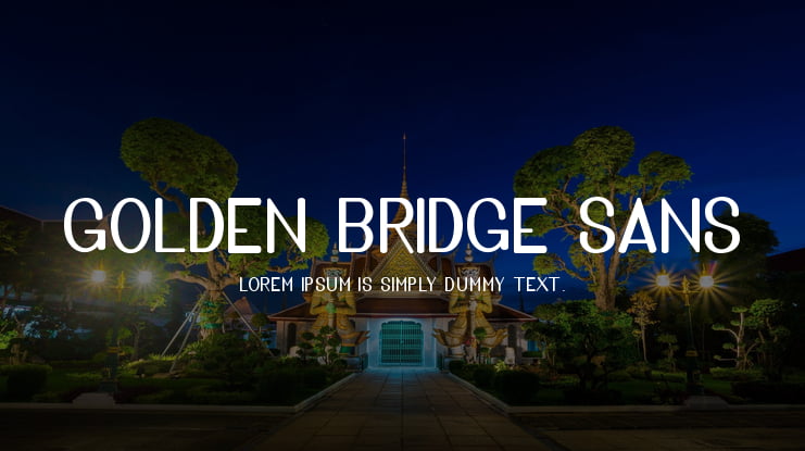 Golden Bridge Sans Font Family
