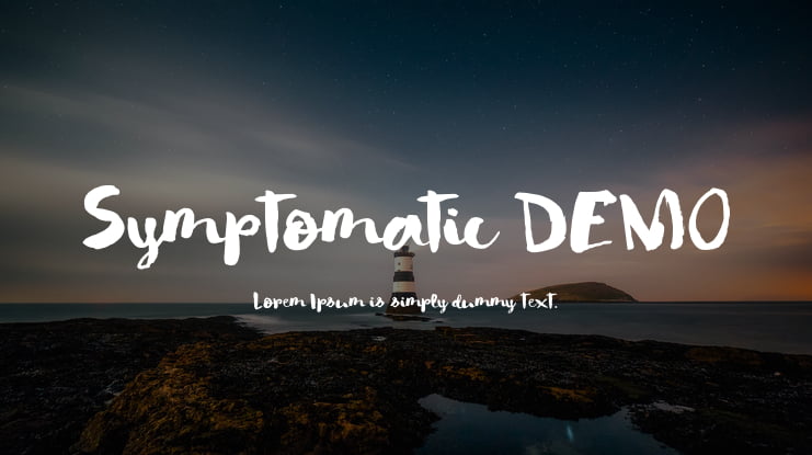 Symptomatic DEMO Font