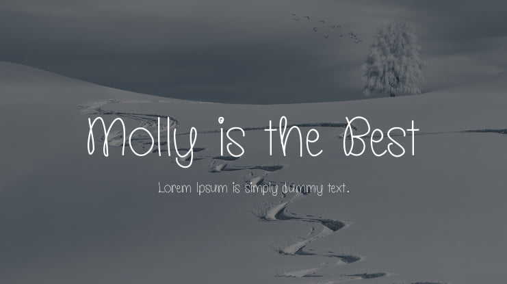 Molly is the Best Font