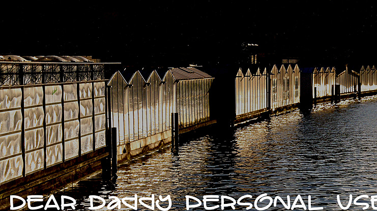 DEAR Daddy PERSONAL USE Font