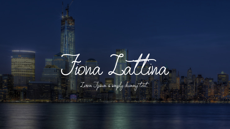 Fiona Lattina Font Family