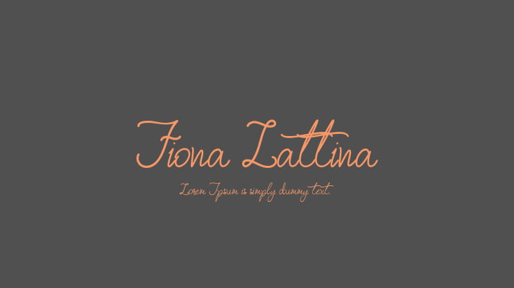 Fiona Lattina Font Family