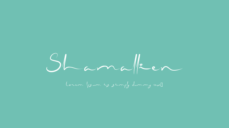 Shamallien Font