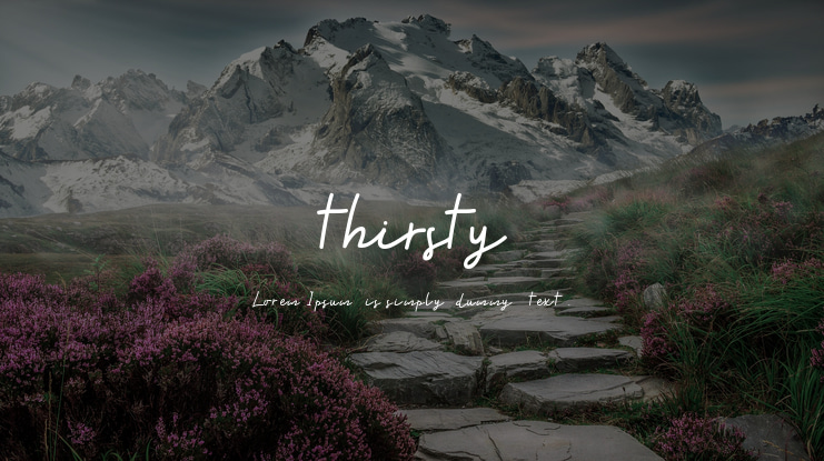 thirsty Font Family