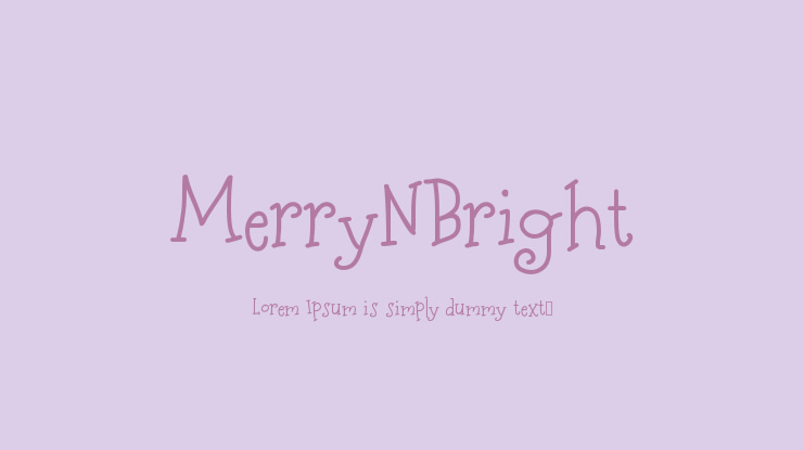 MerryNBright Font