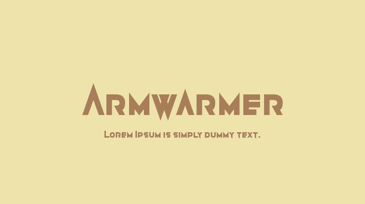 Armwarmer Font