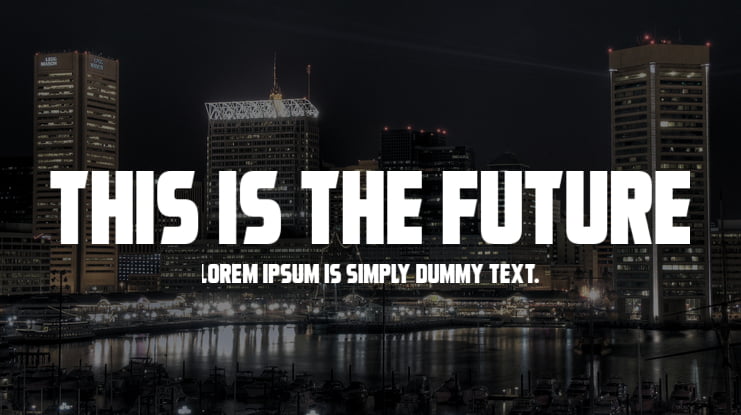 This Is The Future Font Family