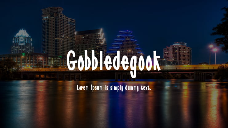 Gobbledegook Font