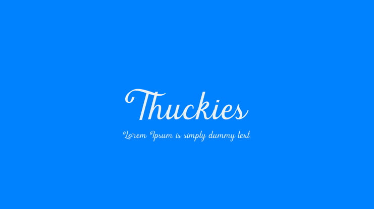 Thuckies Font
