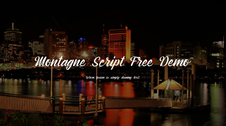 Montagne Script Free Demo Font Family